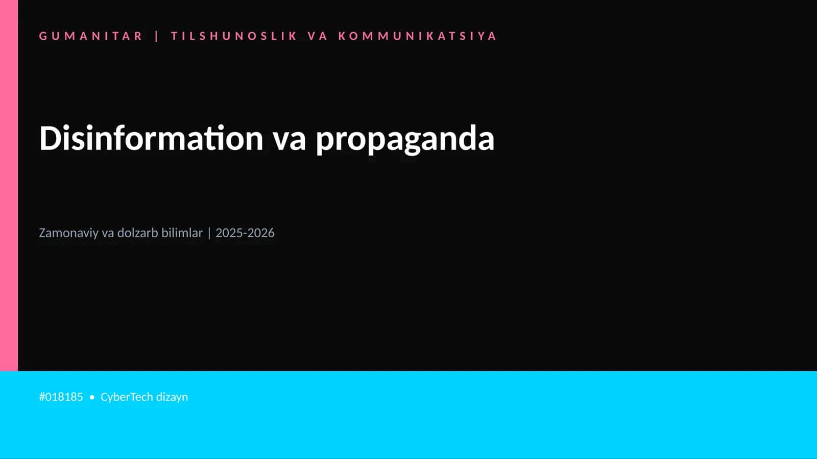 Disinformation va propaganda 1