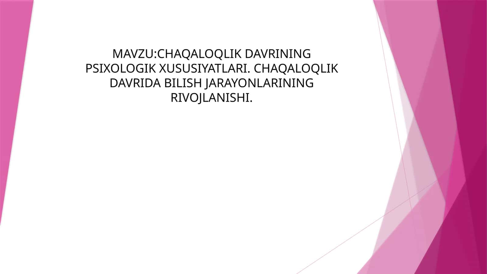 Go‘daklik davrida harakat funksiyalari va predmetlar bilan harakatlanishni rivojlanishi 1