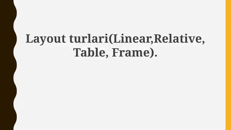 Layout turlari 1