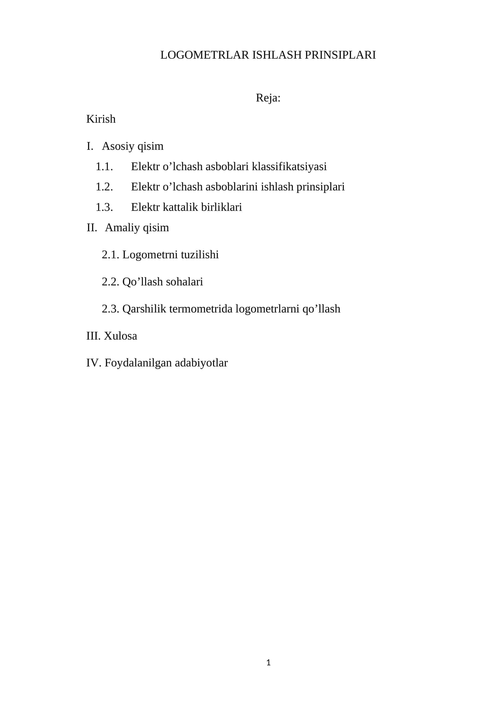 LOGOMETRLAR ISHLASH PRINSIPLARI 1