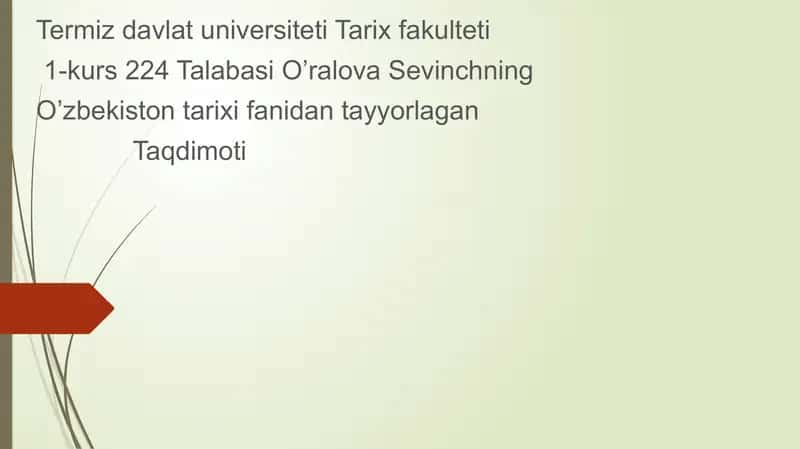 arab xalifaligi davri haqida taqdimot ishi slayd 1