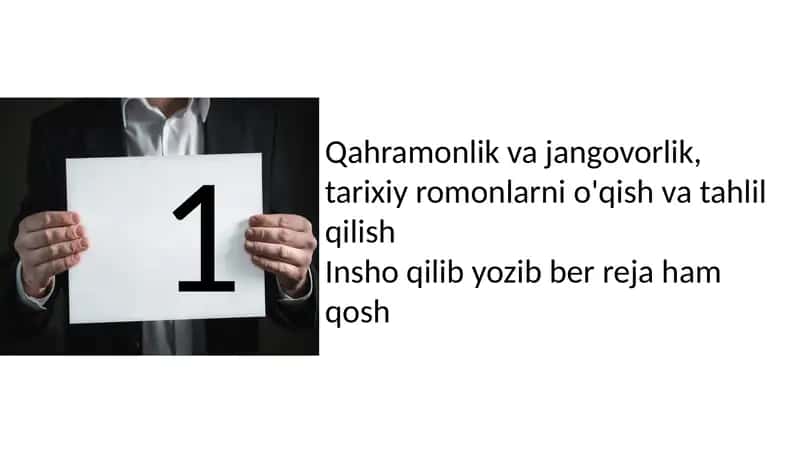 Qahramonlik va jangovorlik 1