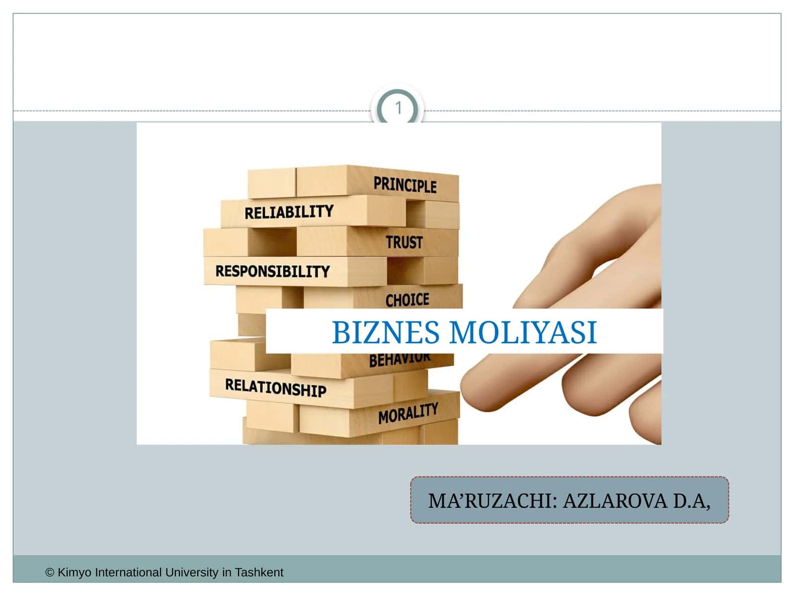 BIZNES MOLIYASI 1