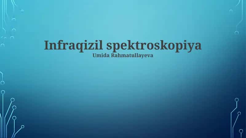 Infraqizil spektroskopiya 1