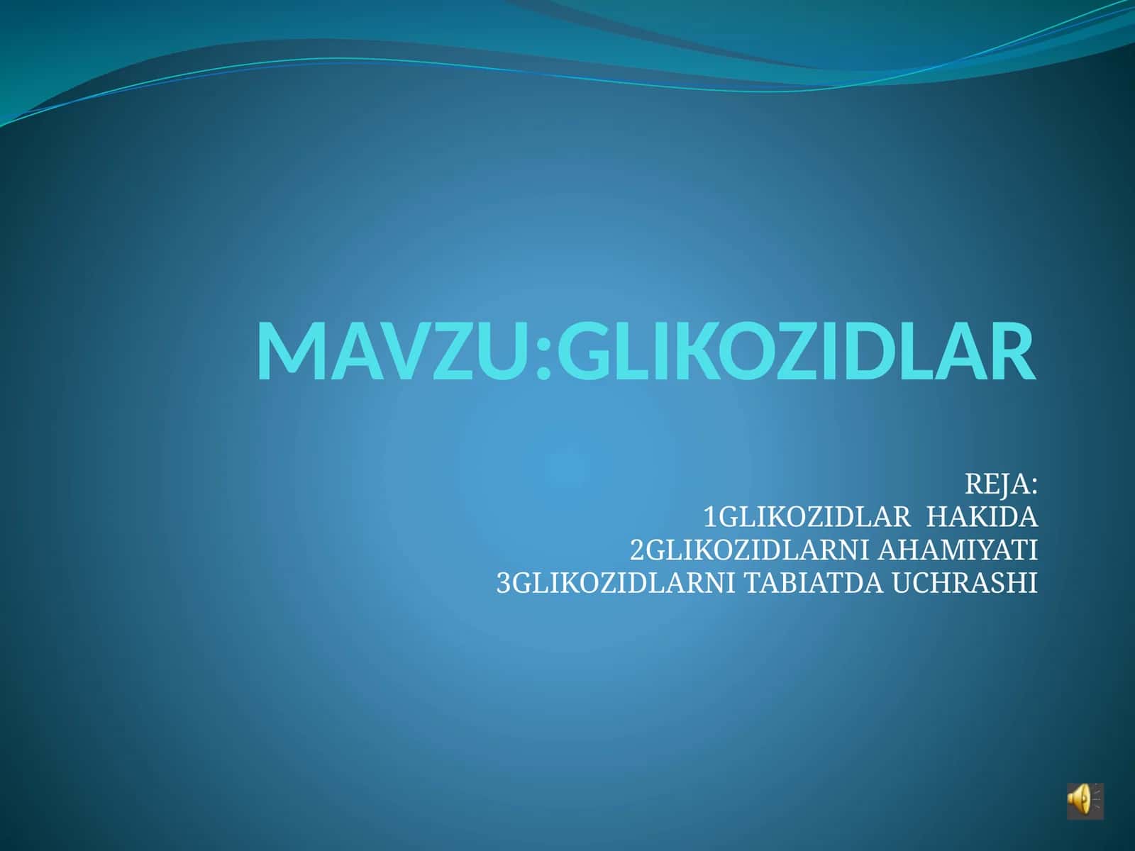 GLIKOZIDLAR 1