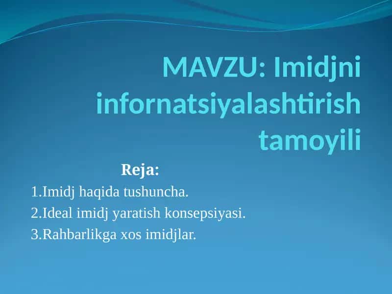 Imidjniinfornatsiyalashtirishtamoyili 1
