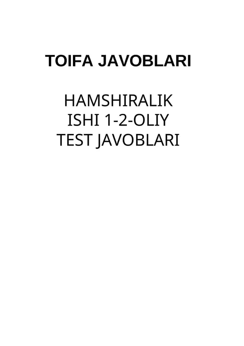 ARGOS TOIFA JAVOBLARI 1