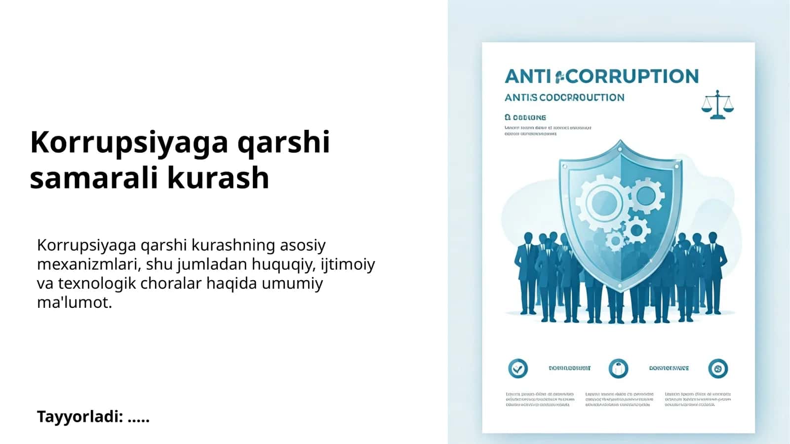 Korrupsiyaga qarshi samarali kurash 1