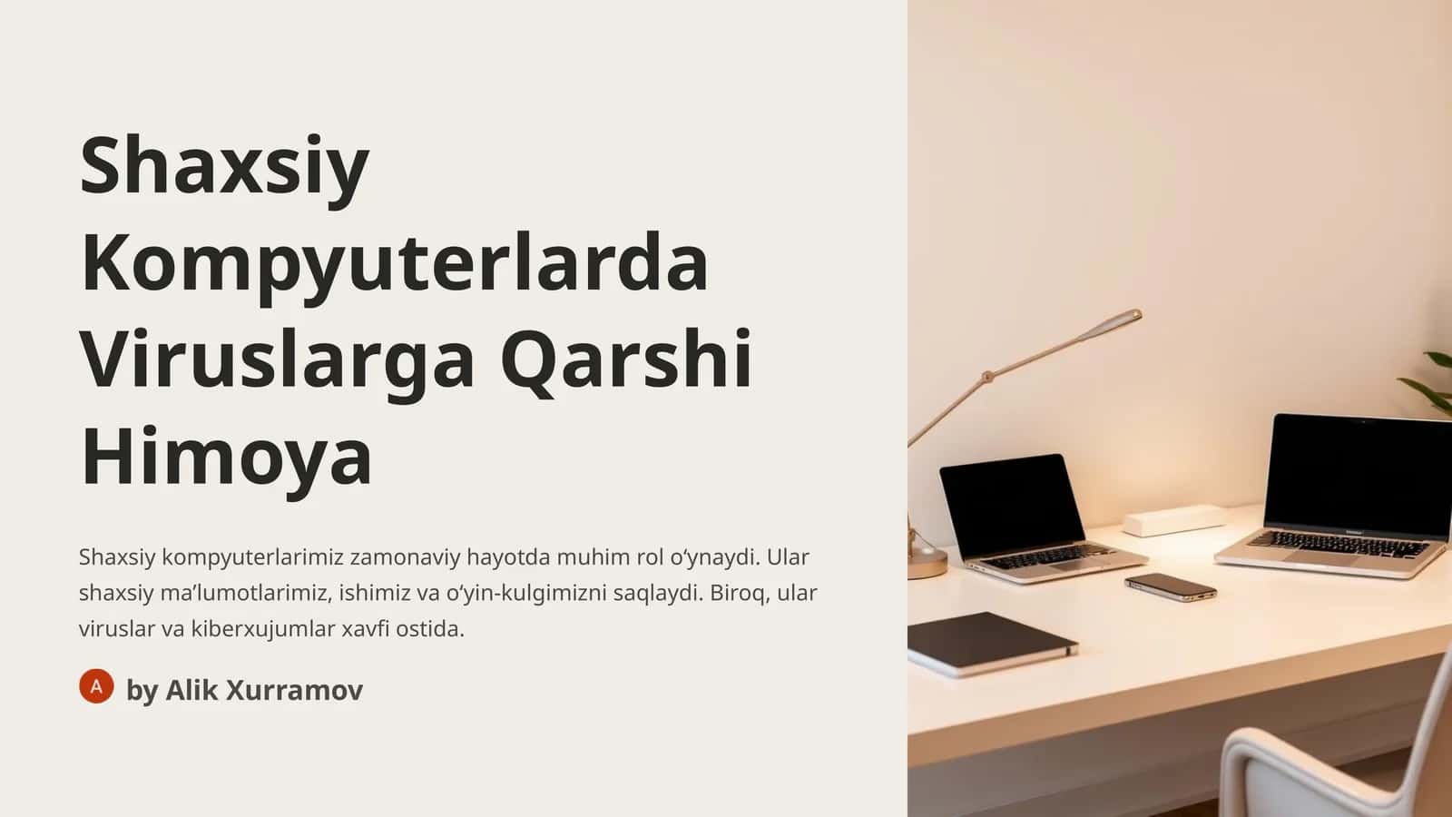 Shaxsiy Kompyuterlarda Viruslarga Qarshi Himoya 1