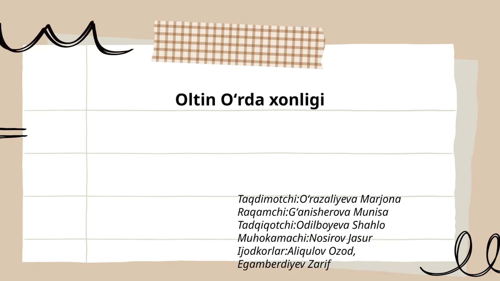 Oltin Oʻrda xonligi 1