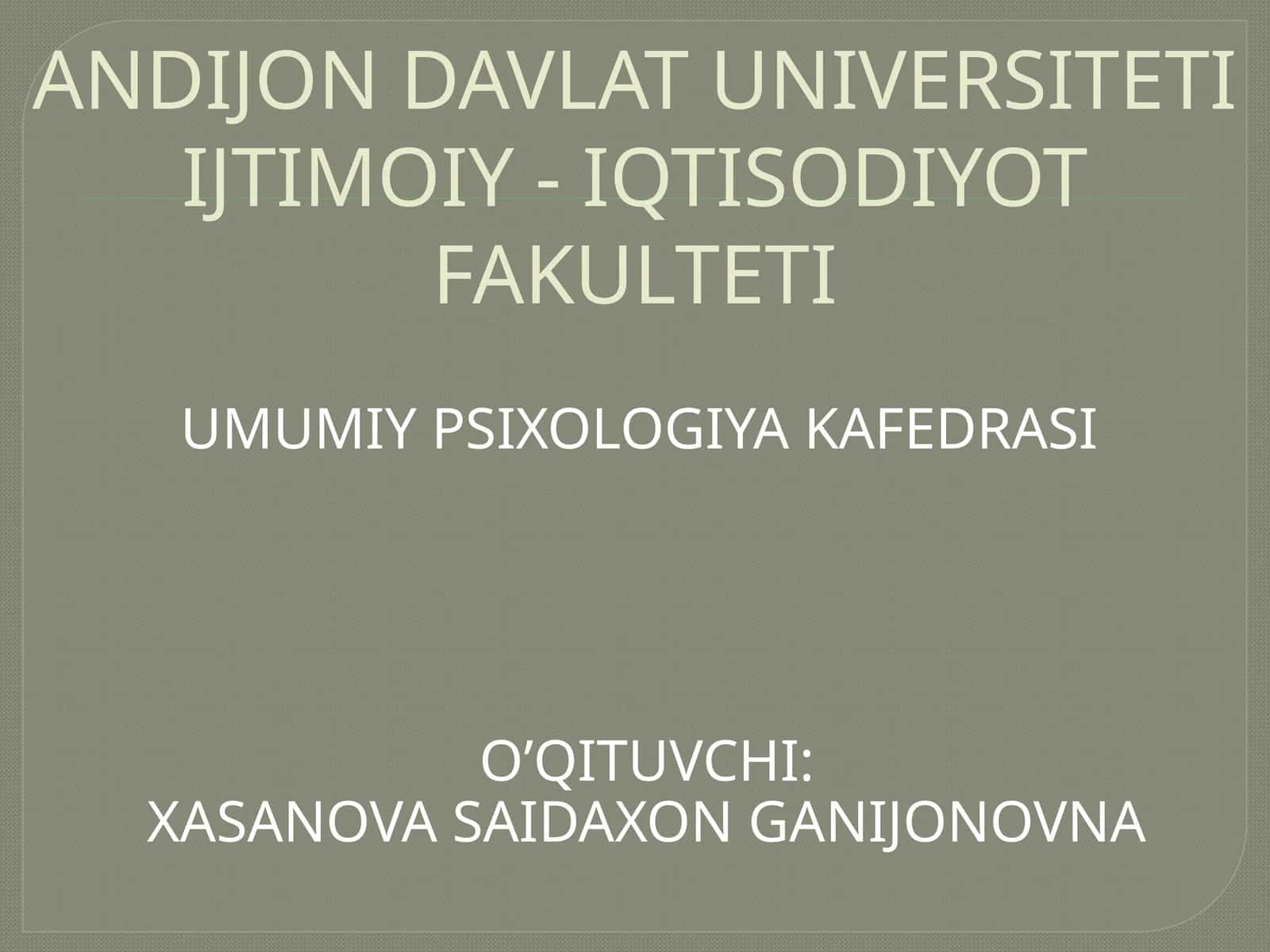 Umumiy psixologiya 1