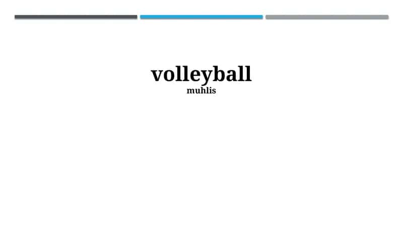 Volleyball 1