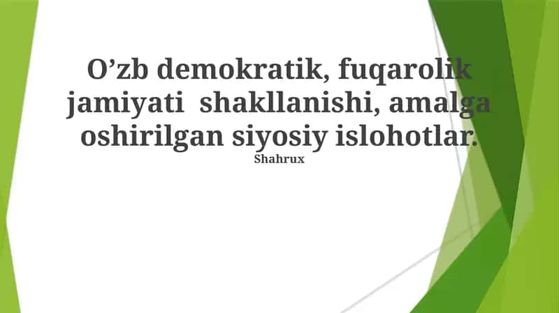 O'zbekistondagi Fuqarolik Jamiyati: Muammolar va Taraqqiyot 1