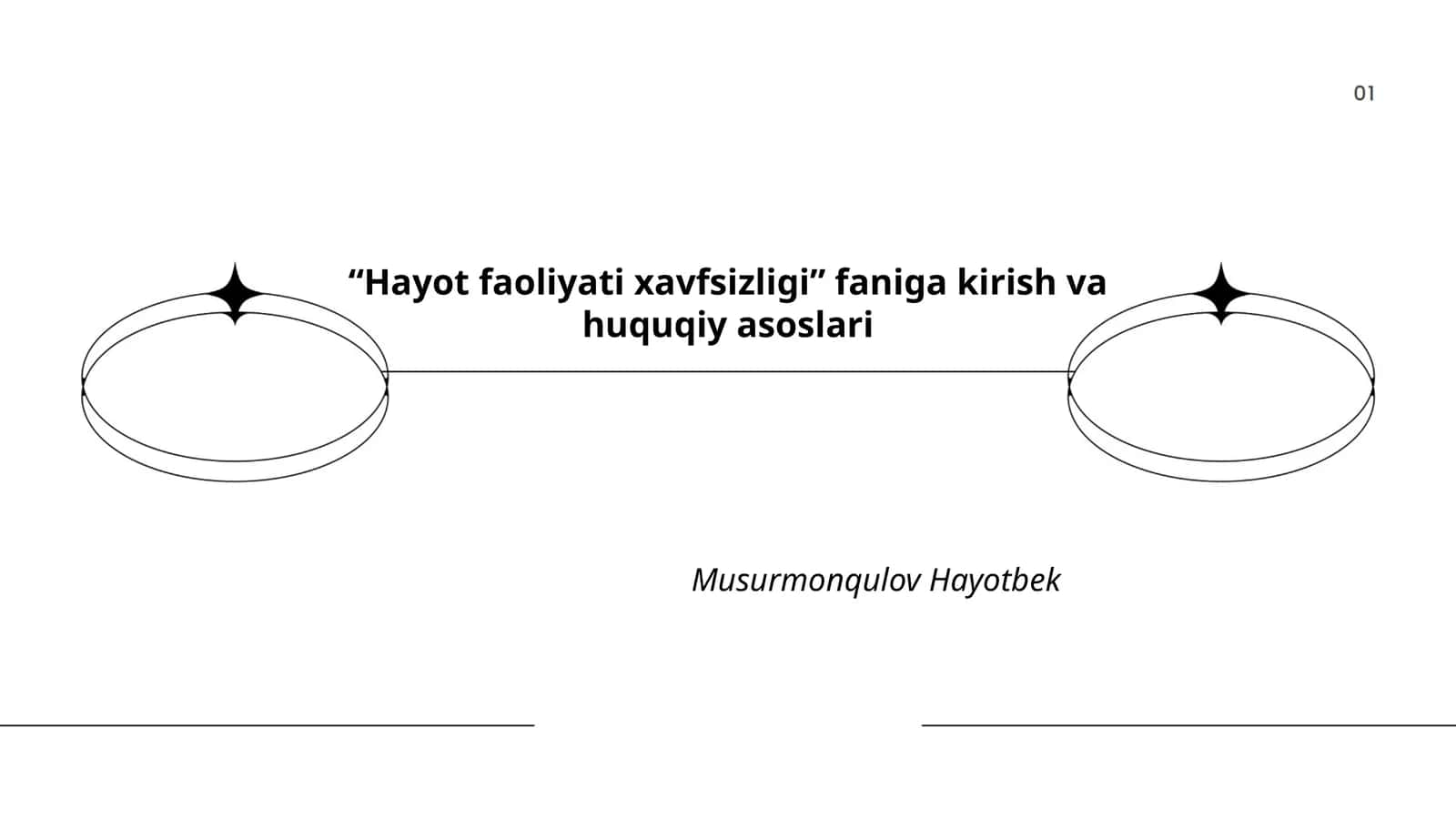 Hayot faoliyati xavfsizligi fanining mohiyati va vazifalari 1