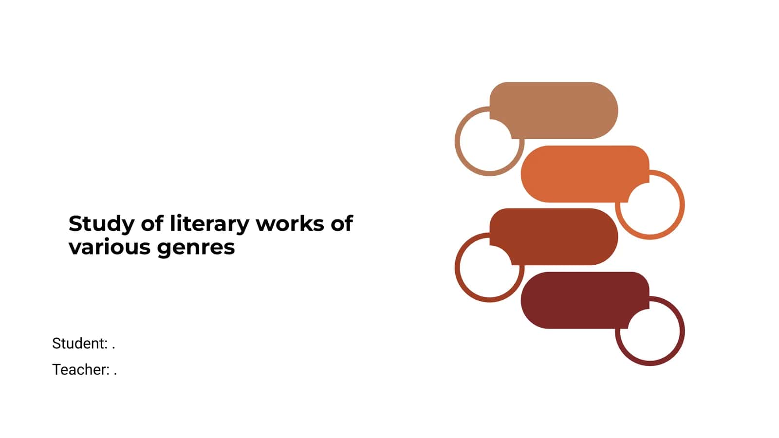 Study of Literary Works of Various Genres 1