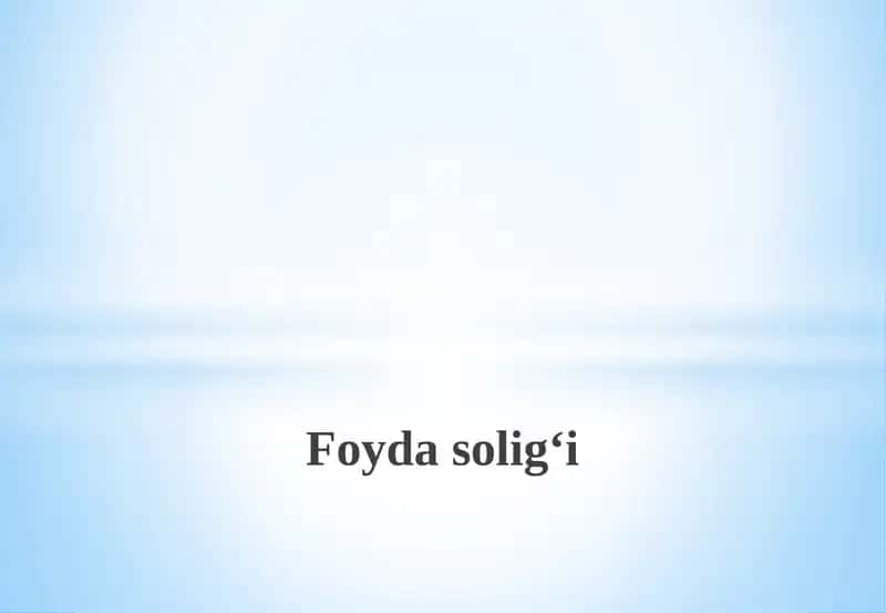 Soliq hisobotlarini taqdim etish va soliqni budjetga to‘lashmuddatlari 1