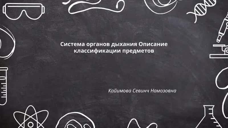 Cистема органов дыхания 1
