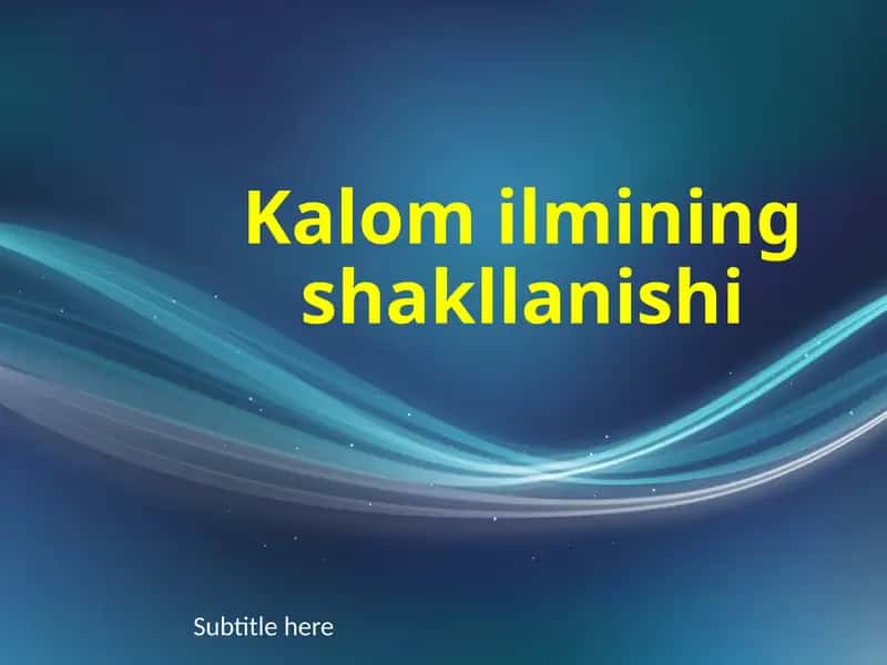 Kalomilminingshakllanishi 1