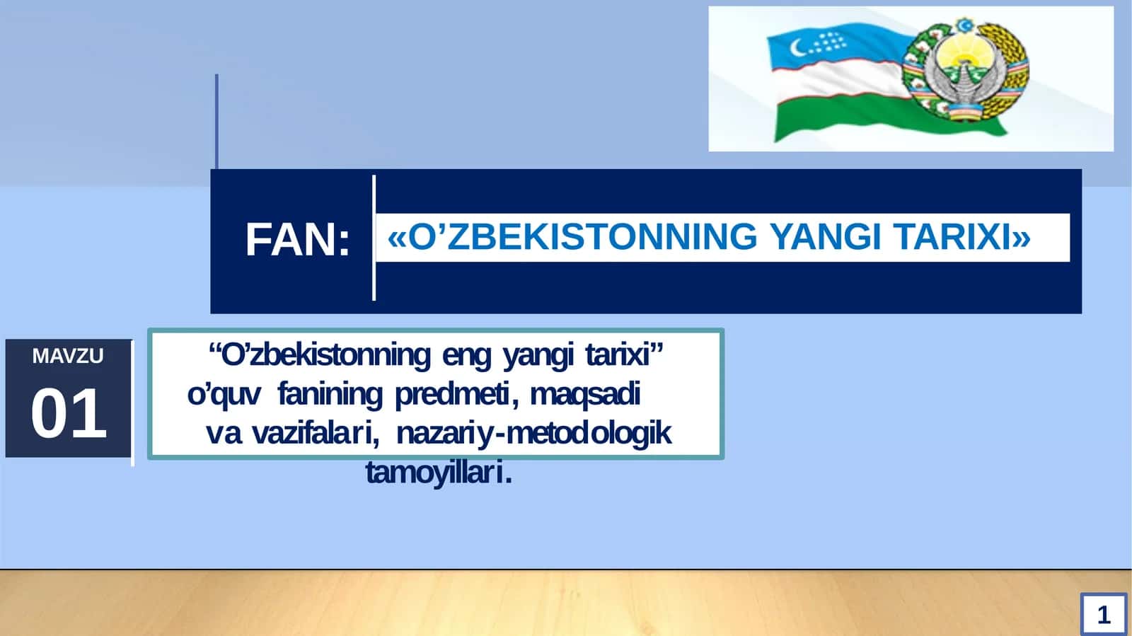 O’zbekistonningeng yangi tarixi 1