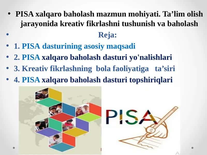 PISAxalqaro baholash 1
