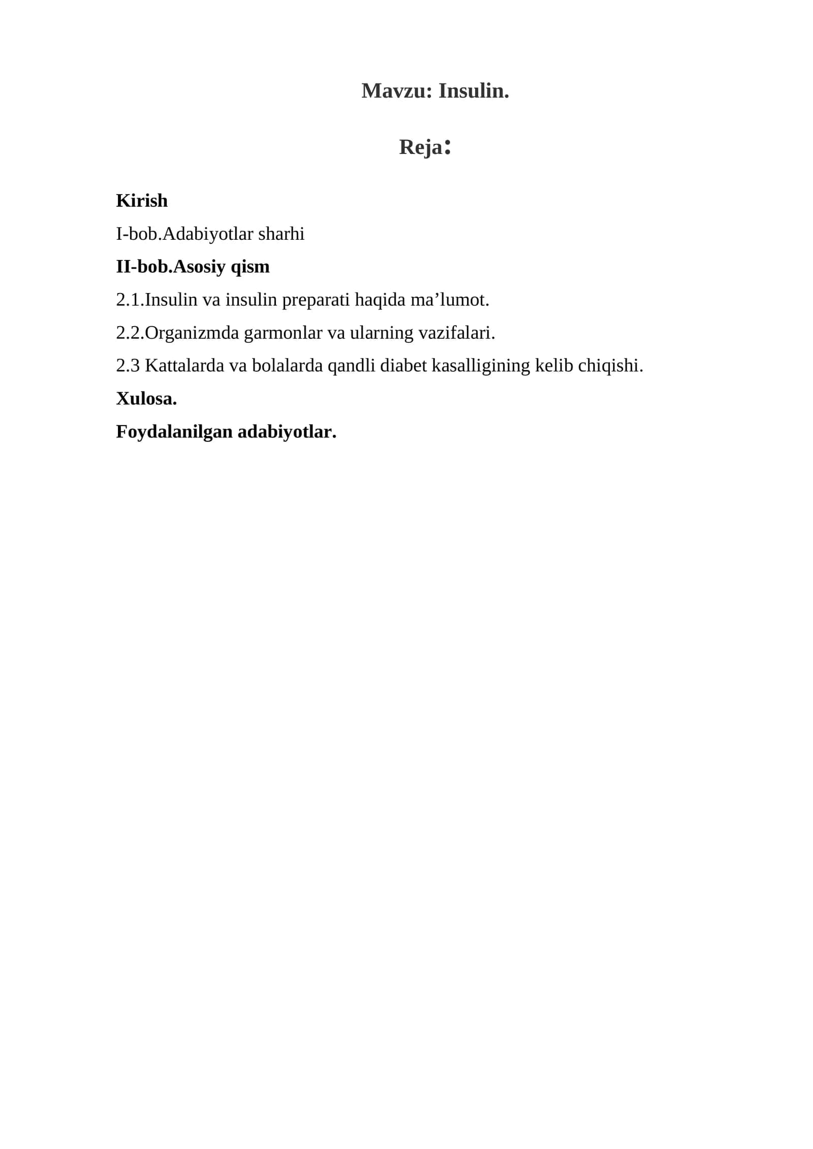 Insulin 1