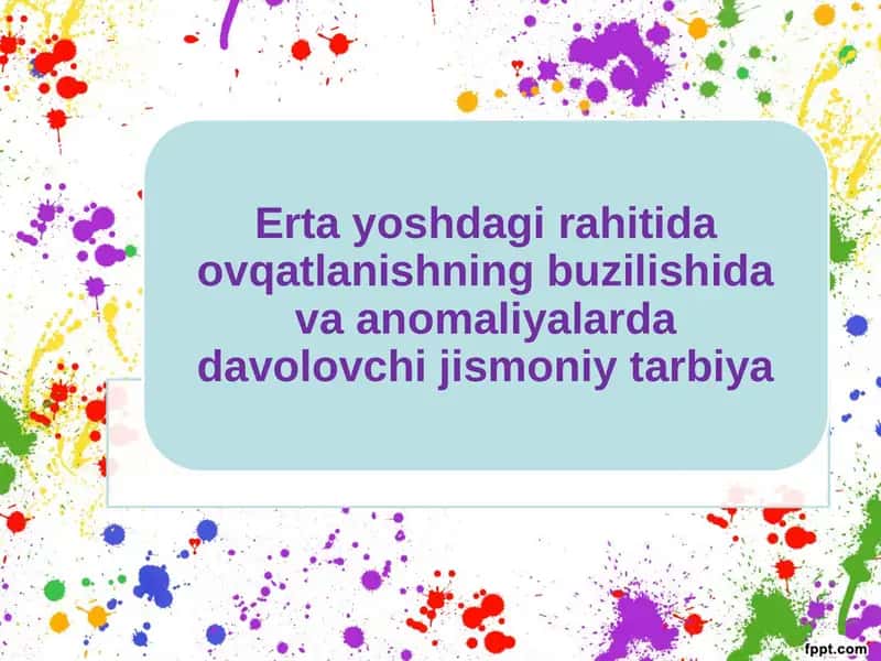 Bola organizmini o'sish jarayoni 1