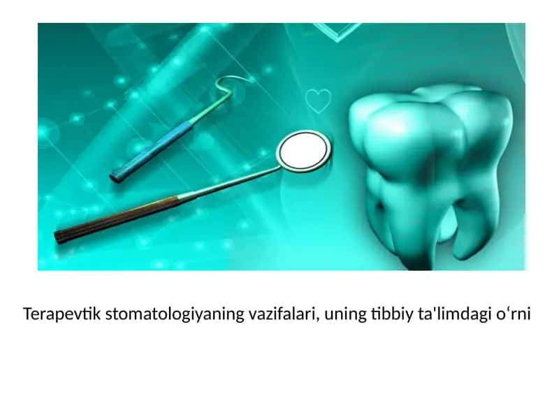 Terapevtik stomatologiya 1