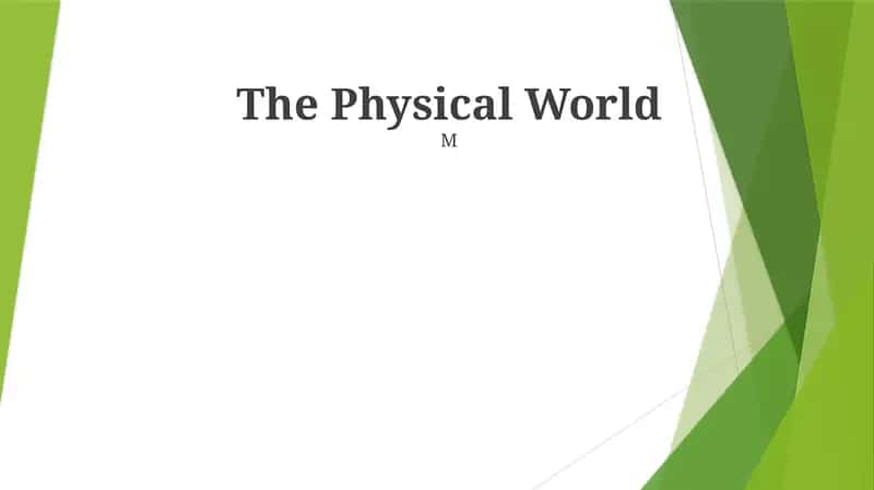 The Physical World 1