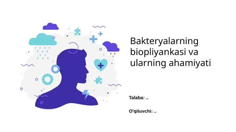 Bakteryalarning biopliyankasi va ularning ahamiyati 1
