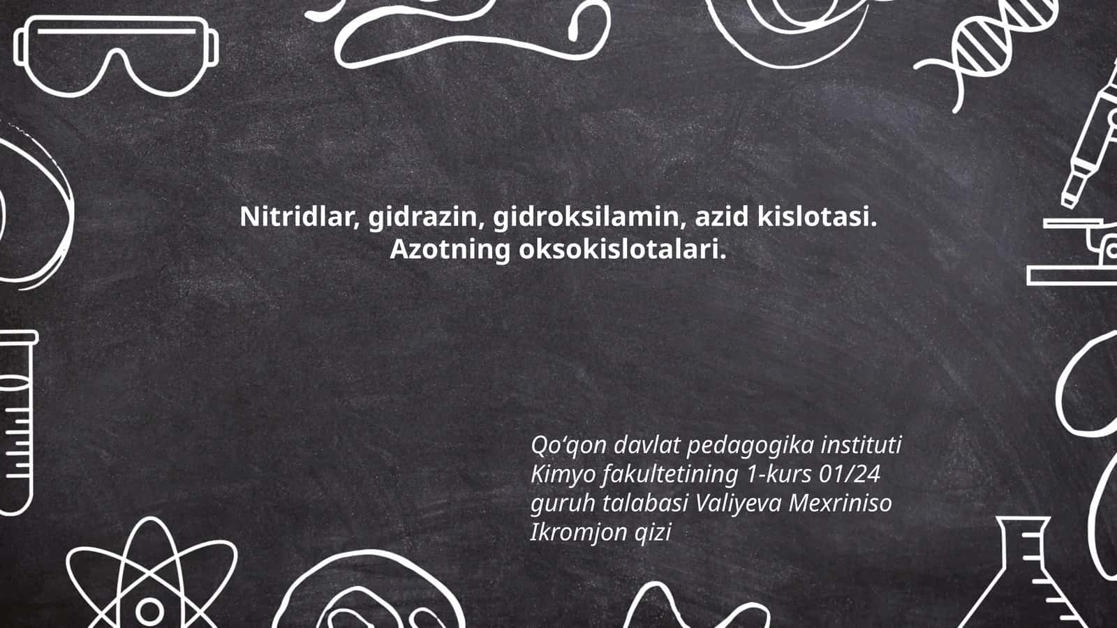 Azotning oksokislotalari 1