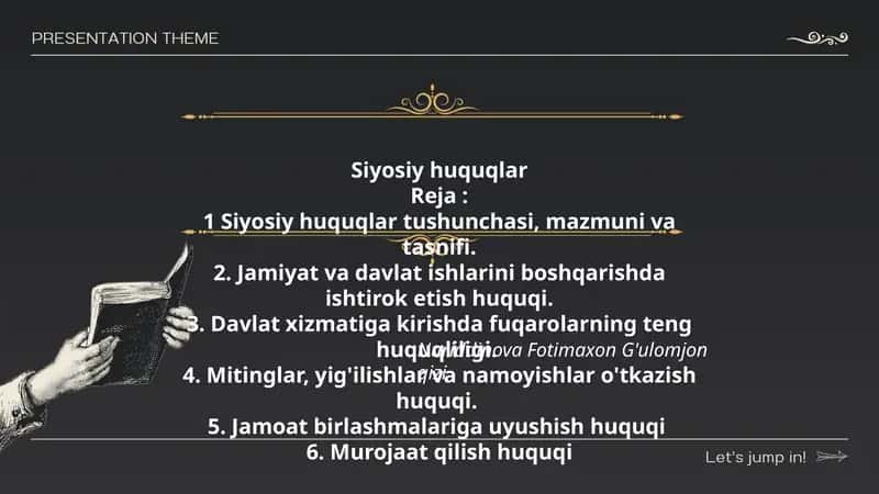 Siyosiy huquqlar 1