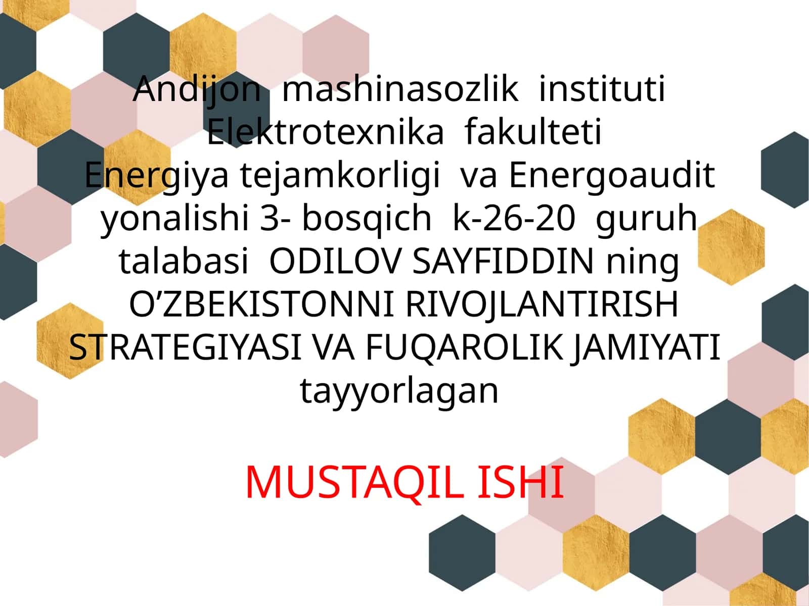 O’ZBEKISTONNI RIVOJLANTIRISH STRATEGIYASI VA FUQAROLIK JAMIYATI 1