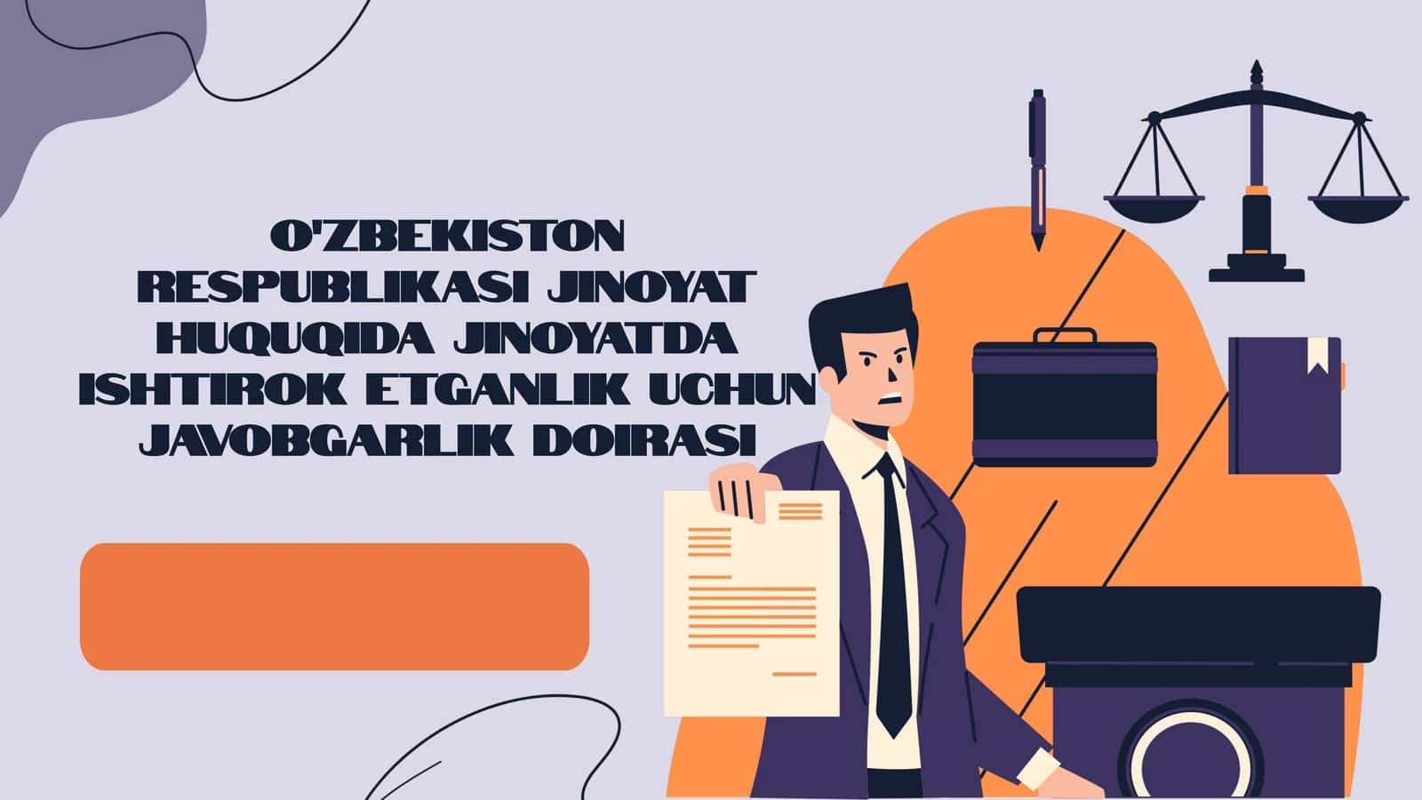 O'zbekiston Respublikasi jinoyat huquqida jinoyatda ishtirok etganlik uchun javobgarlik doirasi 1