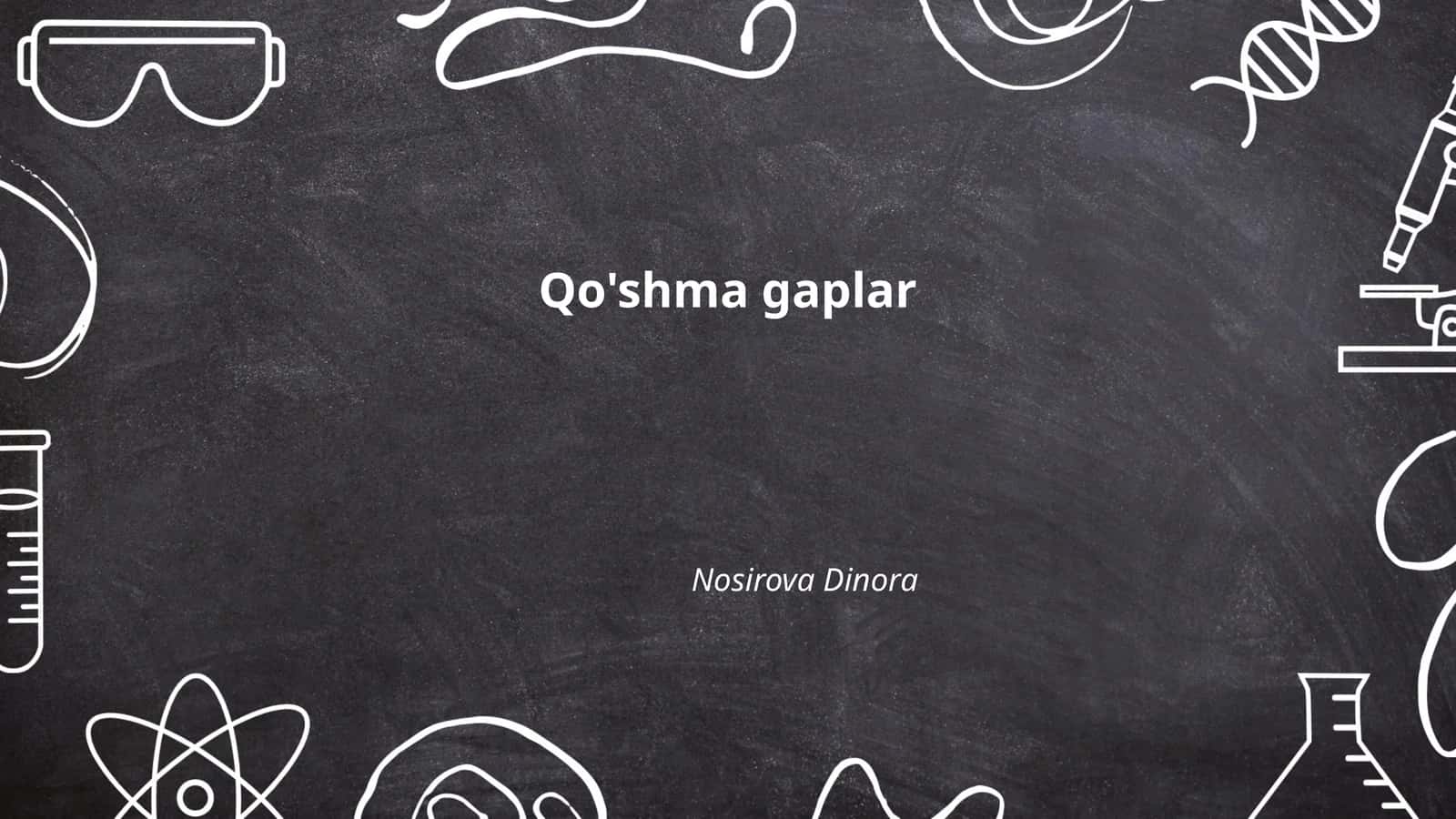 Qo'shma gaplar 1