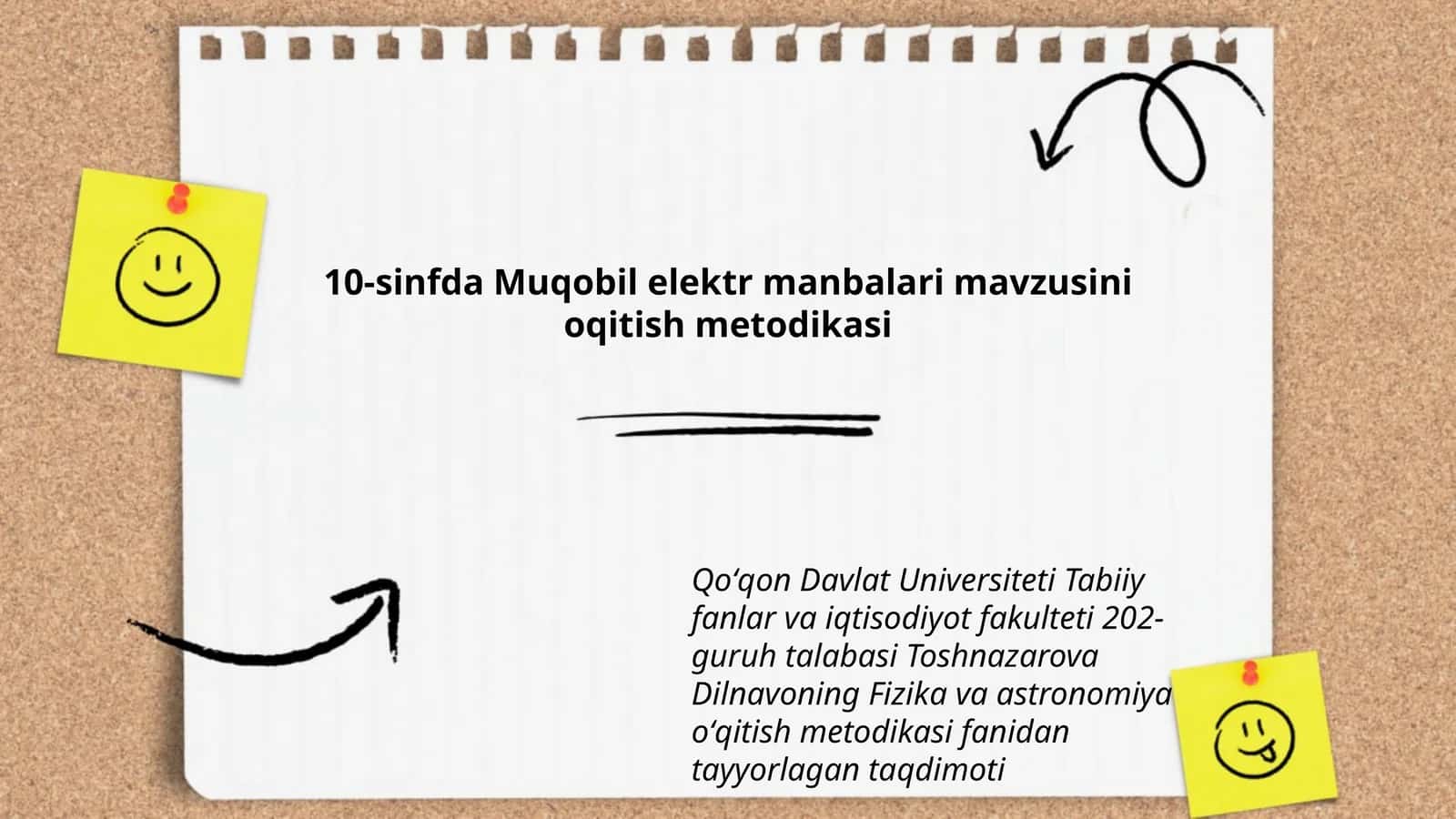 Muqobil elektr manbalari mavzusini oqitish metodikasi 1