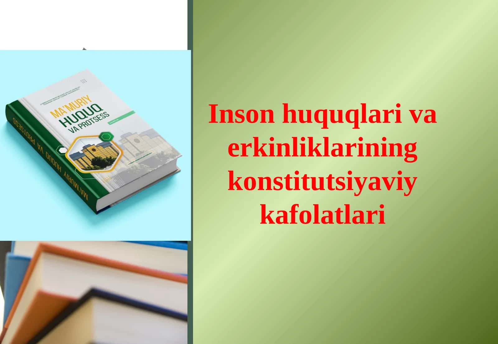 Inson huquqlari va erkinliklarining konstitutsiyaviy kafolatlari 1