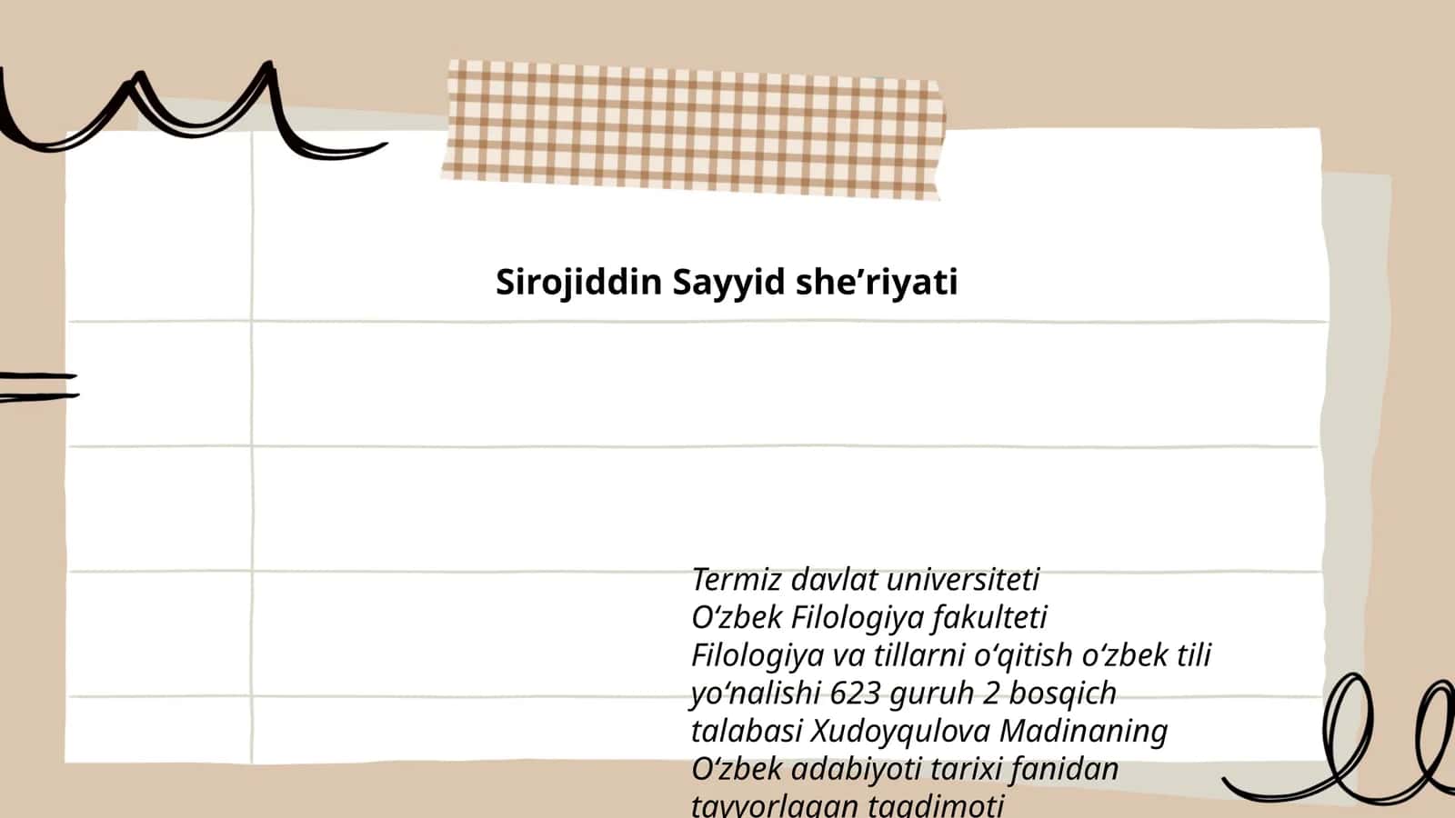 Sirojiddin Sayyid sheʼriyati 1