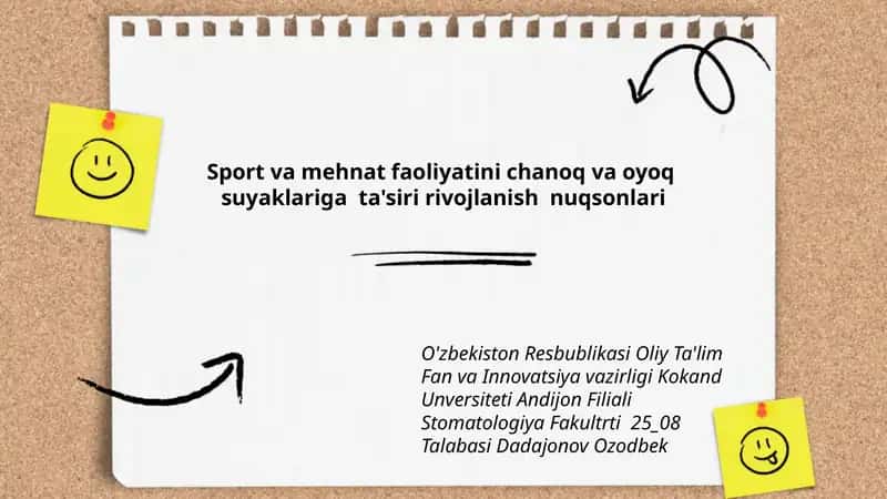 Sport va mehnat faoliyatini chanoq va oyoq suyaklariga ta'siri rivojlanish nuqsonlari 1