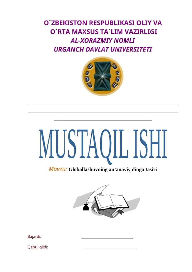 Globallashuvning an’anaviy dinga tasiri 1