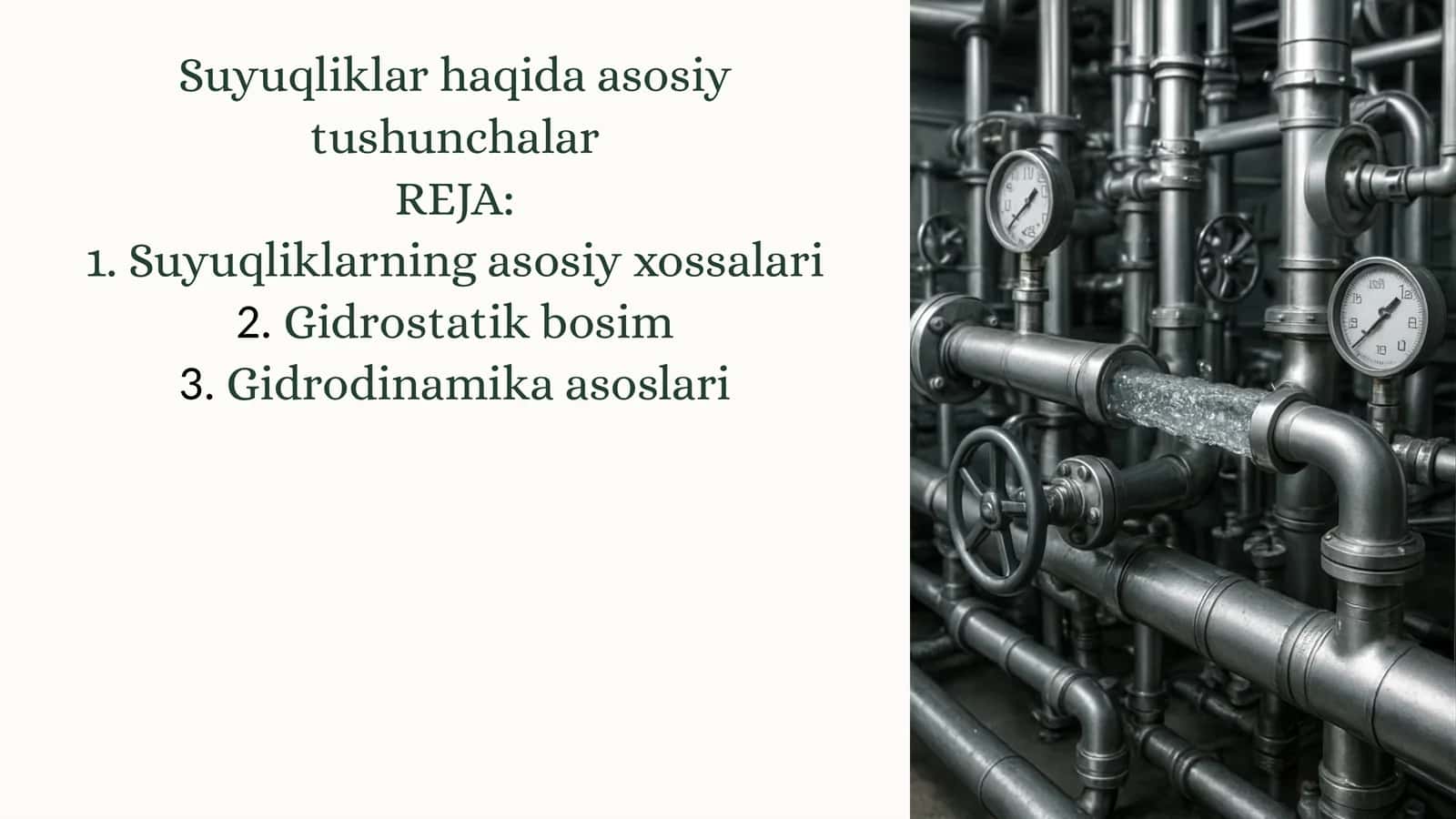 Suyuqliklar haqida asosiy tushunchalar 1