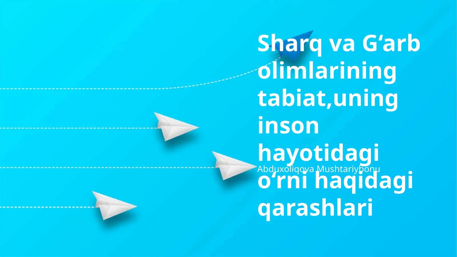Tabiat va inson hayoti 1