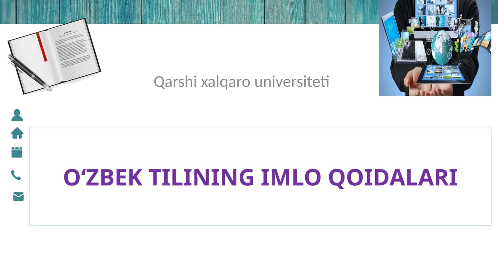 O‘ZBEK TILININGIMLO QOIDALARI 1
