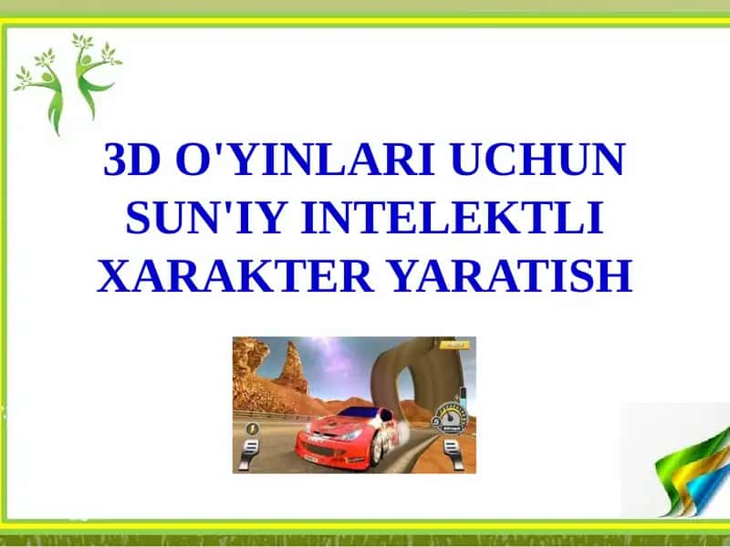 3D O'YINLARI UCHUN SUN'IY INTELEKTLI XARAKTER YARATISH 1