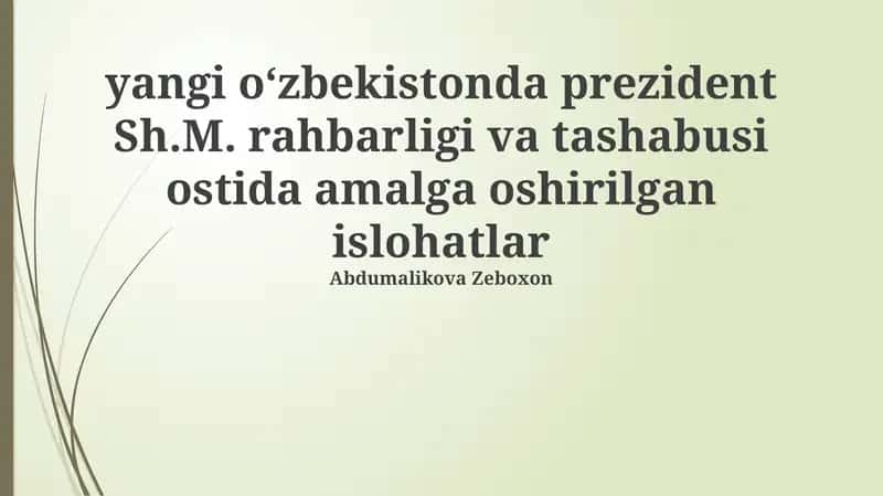 Tibbiyot sohasida islohatlar 1