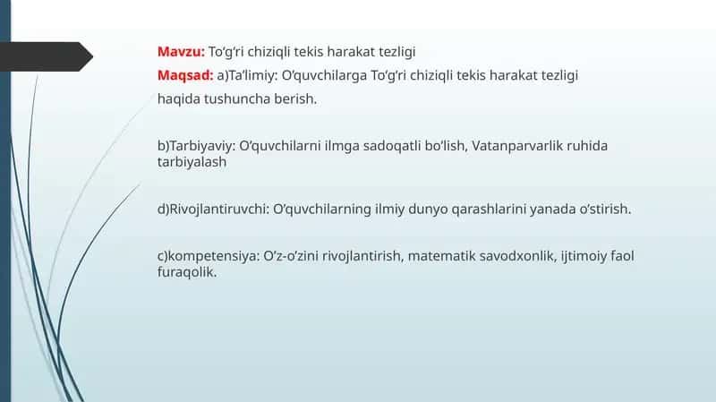 To‘g‘ri chiziqli texnologiyasi 1