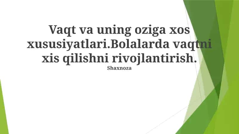 Biologik soatlar va vaqt 1