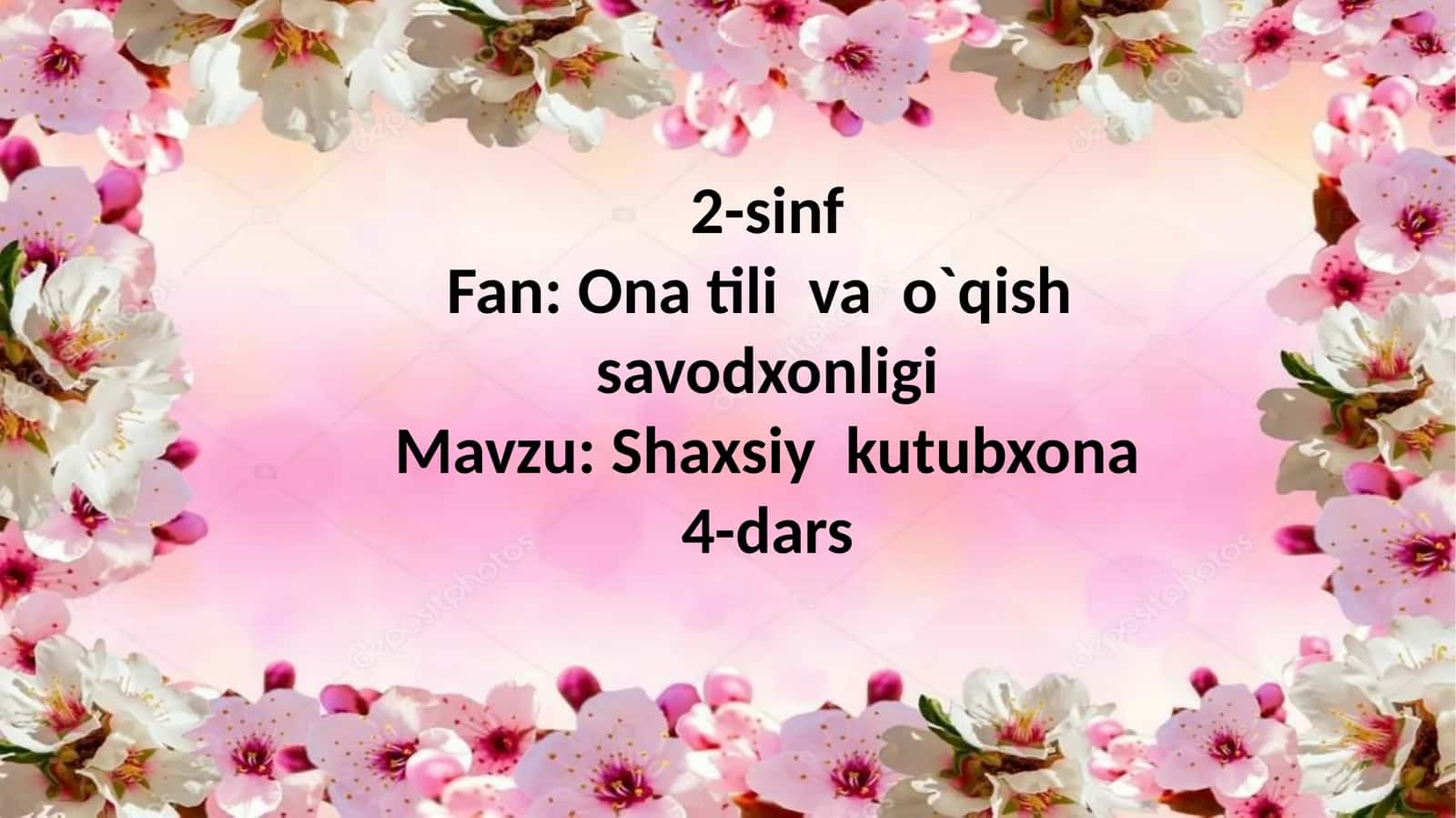 Shaxsiy kutubxona 1