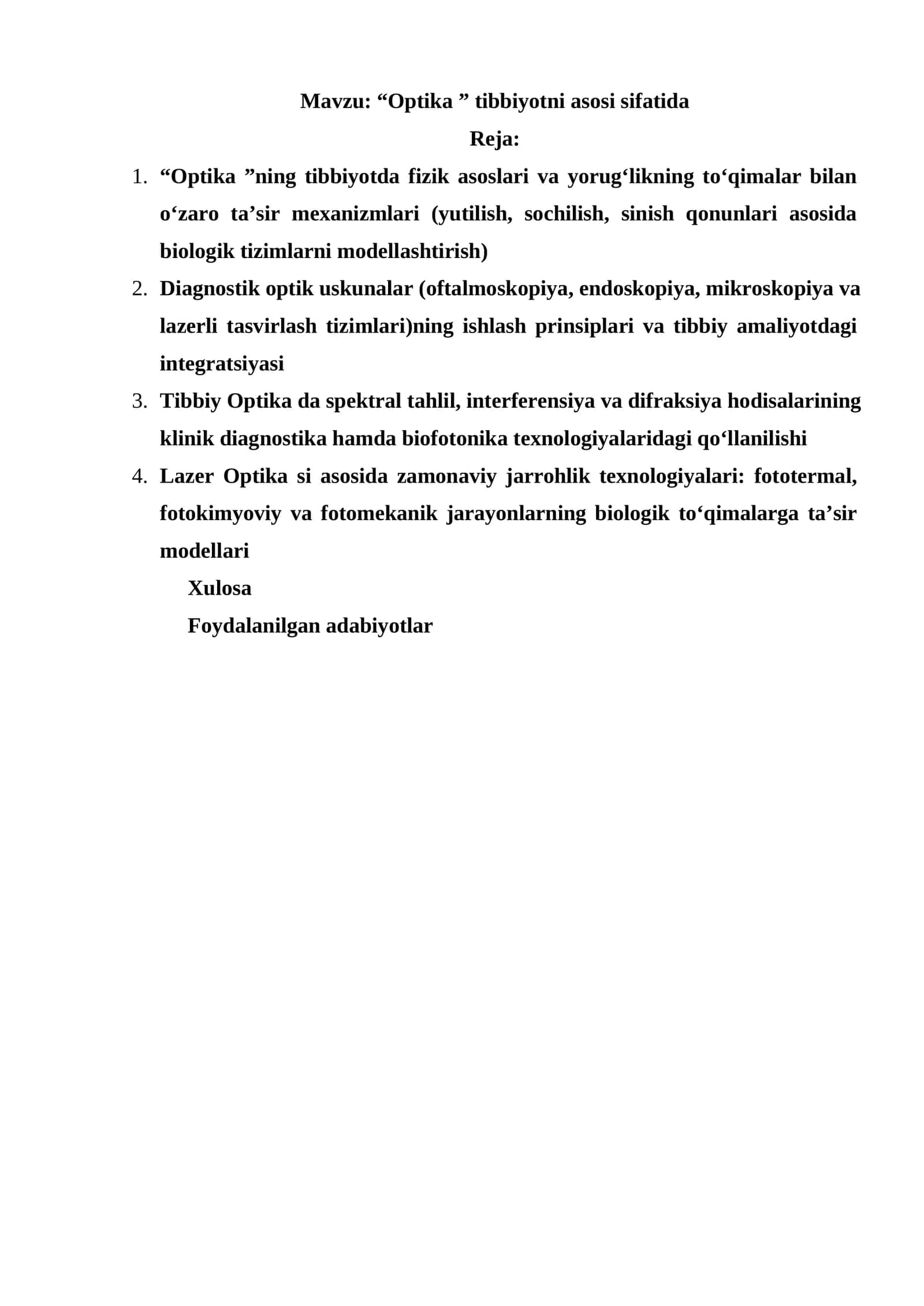 Optika tibbiyotni asosi sifatida 1