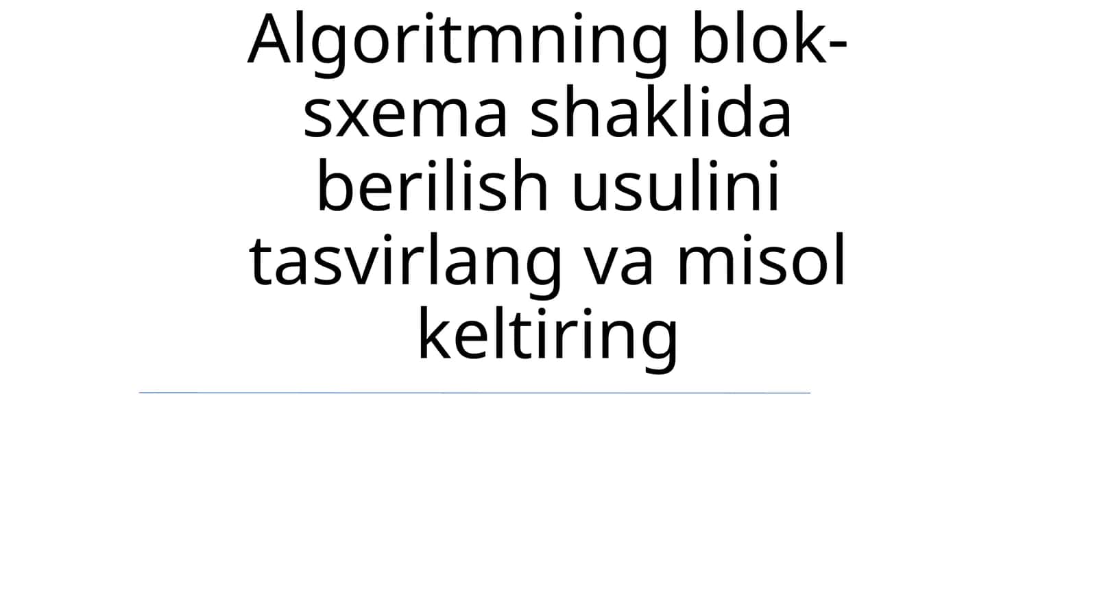 Blok-sxema Tasviri 1