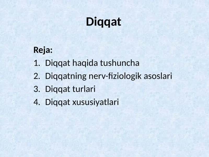 Diqqat 1